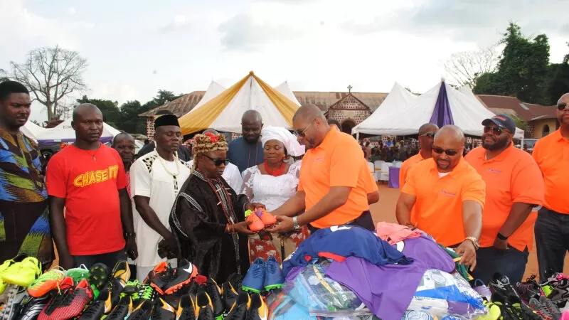 Milhouse Delivers Soccer Shoes and Gear to Children in Nigeria