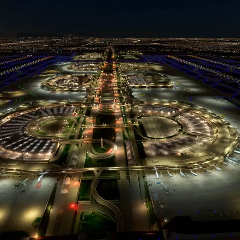 Dallas Fort Worth Airport airfield lighting