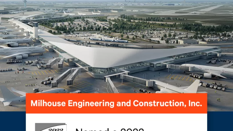 Milhouse Engineering and Construction, Inc. Named a 2022 Top 500 Design Firm by Engineering News-Record