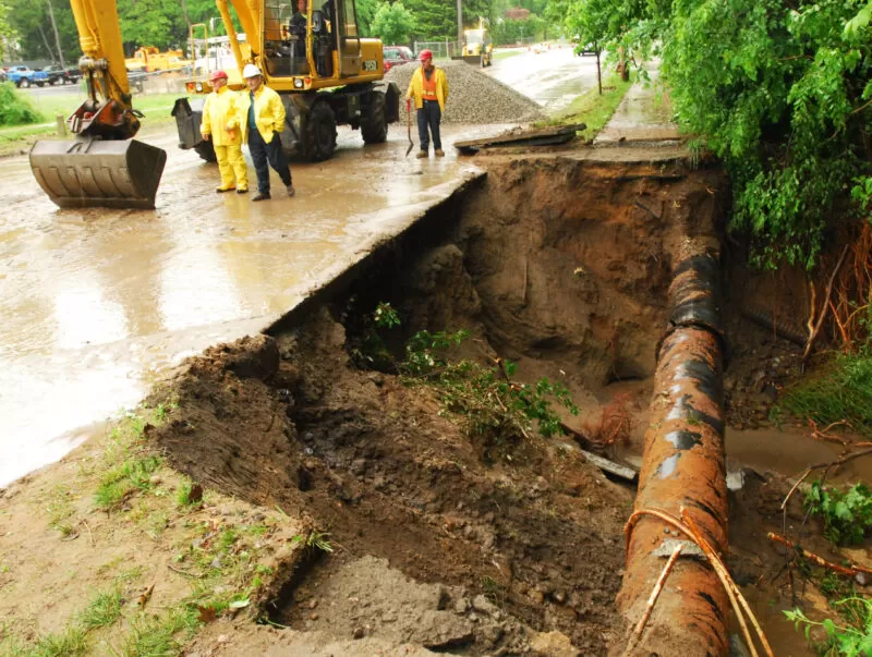 water main break edit