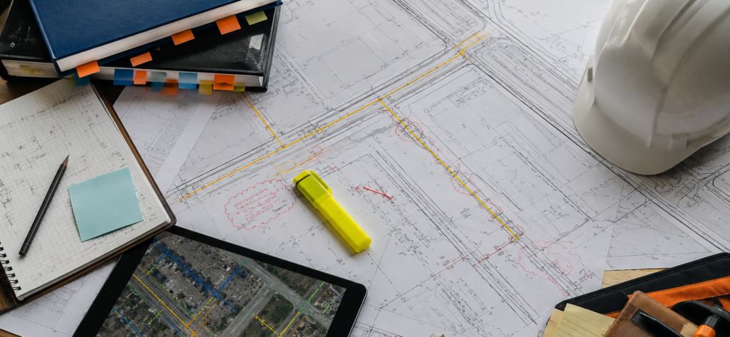 engineer plans surveyor space